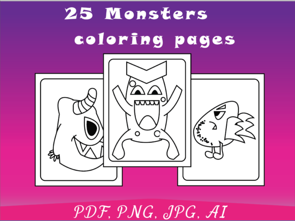 Download Monsters Coloring Pages - Mon Collection