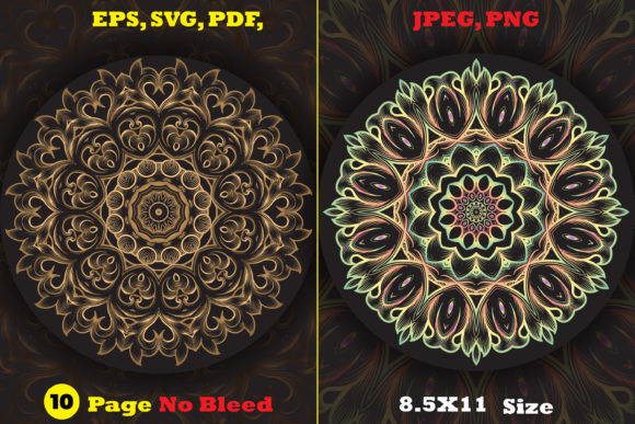 Download Monochrome Circles Mandala Coloring Page - Mon Collection