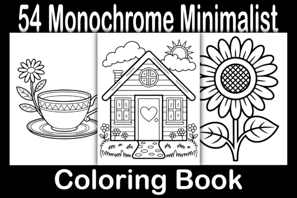 Download Monochrome Minimalist Coloring Book - Mon Collection