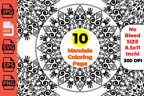 Download Antistress Monochrome Mandala for Adults - Mon Collection