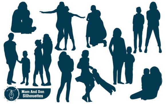 Download Mon and Son or Mother and Son Vector - Mon Collection