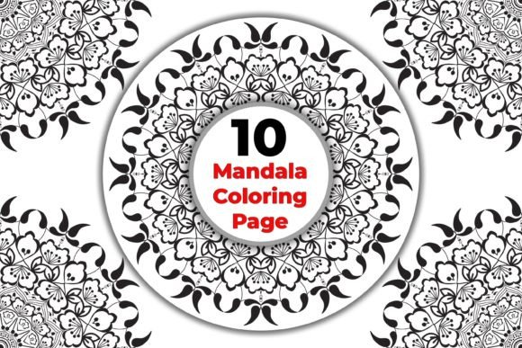Download Decorative Monochrome Mandala Color Page - Mon Collection