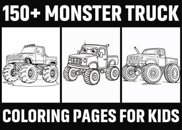 Download 150+ Monster Truck Coloring Pages - KDP - Mon Collection