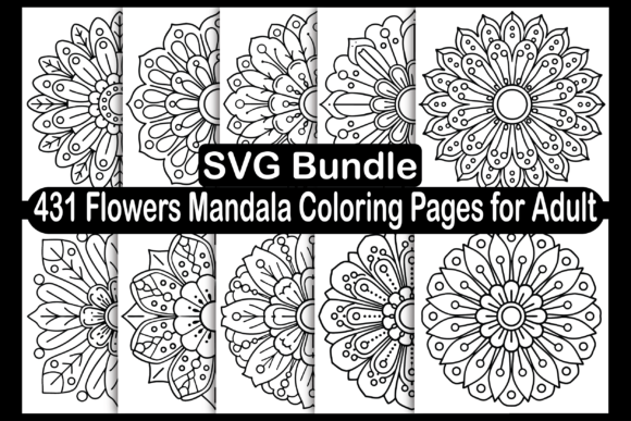 Download Flowers Mandala Coloring Pages for Adult - Premium Resources