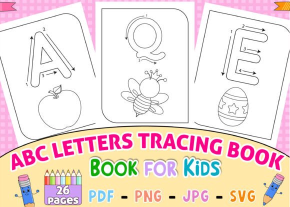 Download Large ABC Letters Tracing Book for Kids - Tracing book Collection