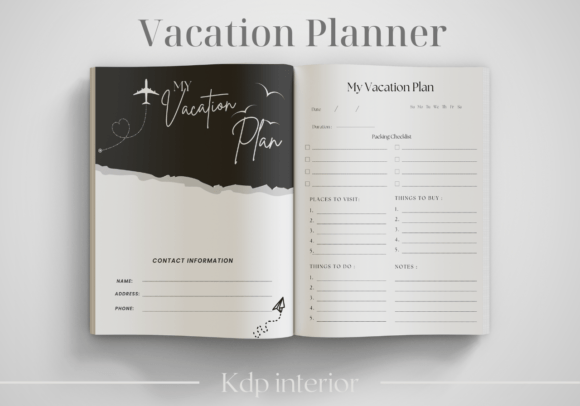 Download Vacation Planner | KDP Interior - Vacation Collection