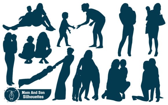 Download Mon and Son or Mother and Son Vector - Mon Collection